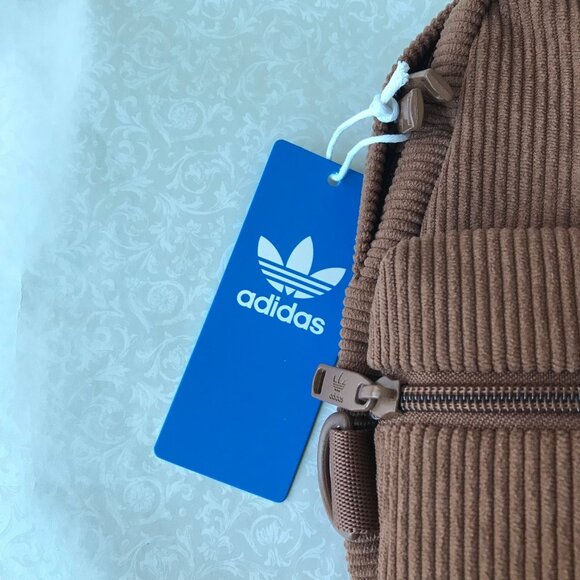 adidas  Corduroy Trefoil 2.0 Mini Backpack  Preloved Brown - Picture 7 of 7